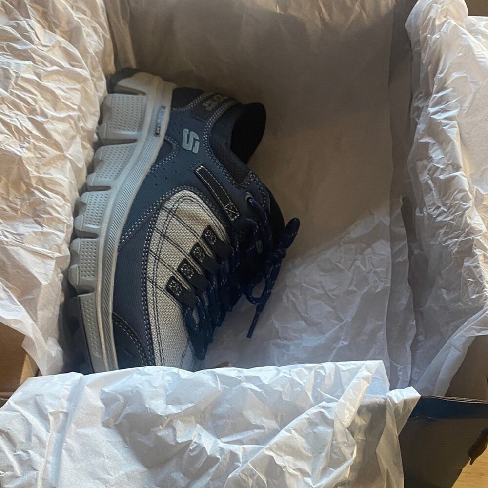 Skechers Men's Blue and Gray Slip-Ins Sneakers - Picture 10 of 11